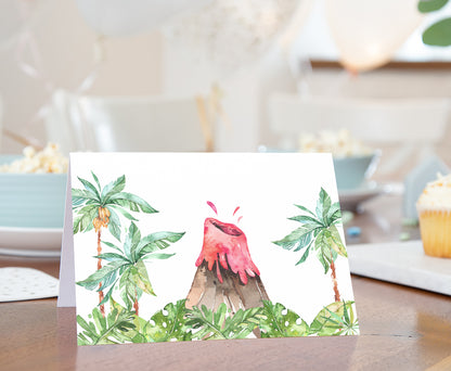 Dinosaur Place Cards | Editable Dinosaur Table Decor - 08A