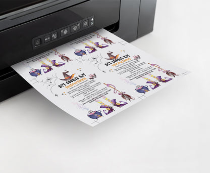 Editable DIY Cookie Kit Instructions Card | Halloween Printable Cards - 115