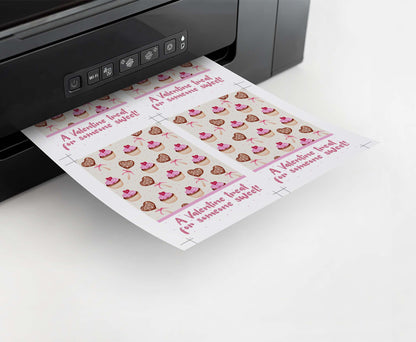 A valentine treat for someone sweet Cookie Card | Valentines Printable Cards - 119