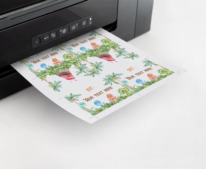 Dinosaur Place Cards | Editable Dinosaur Table Decor - 08A