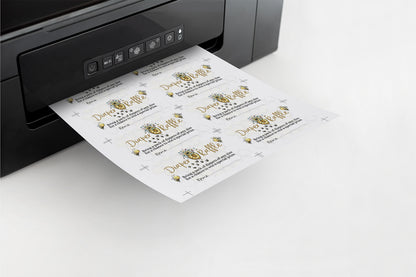 Bee Diaper Raffle Sign and Ticket Card | Bumble Bee Baby Shower Game Printable - 61A