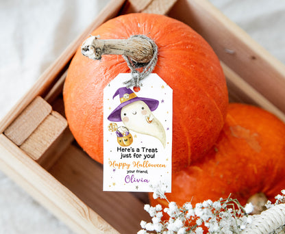 Editable Here is a Treat for You Tag | Halloween Party Decorations - 115