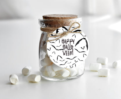Happy Halloween Tags 2"x2" | Halloween Favors Tags - 115