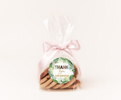 Animal Print Thank You Tags 2"x2" | Jungle Themed Party Decorations - 35H