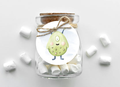 Alien Cupcake Toppers | Outer Space Themed Birthday Party Decorations - 39B