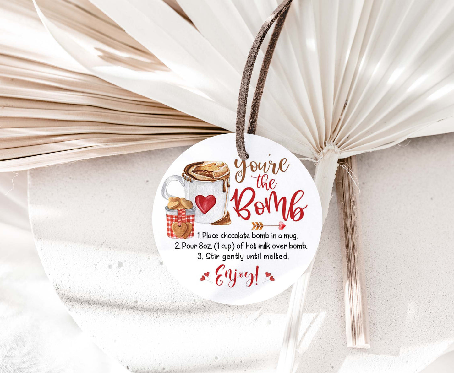 You're the Bomb Tags 2"x2" | Valentine Favor Tags - 119