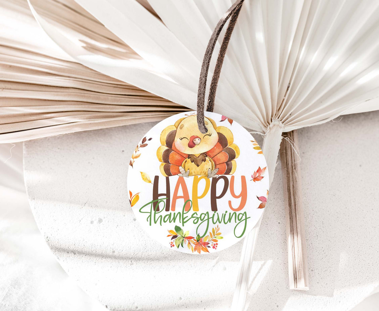 Happy Thanksgiving Tags 2"x2" | Fall Favor Tags - 118