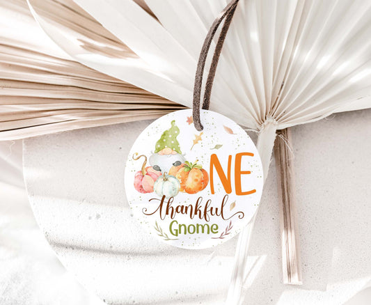 Gnome Thankful Tags 2"x2" | Thanksgiving Favor Tags- 118