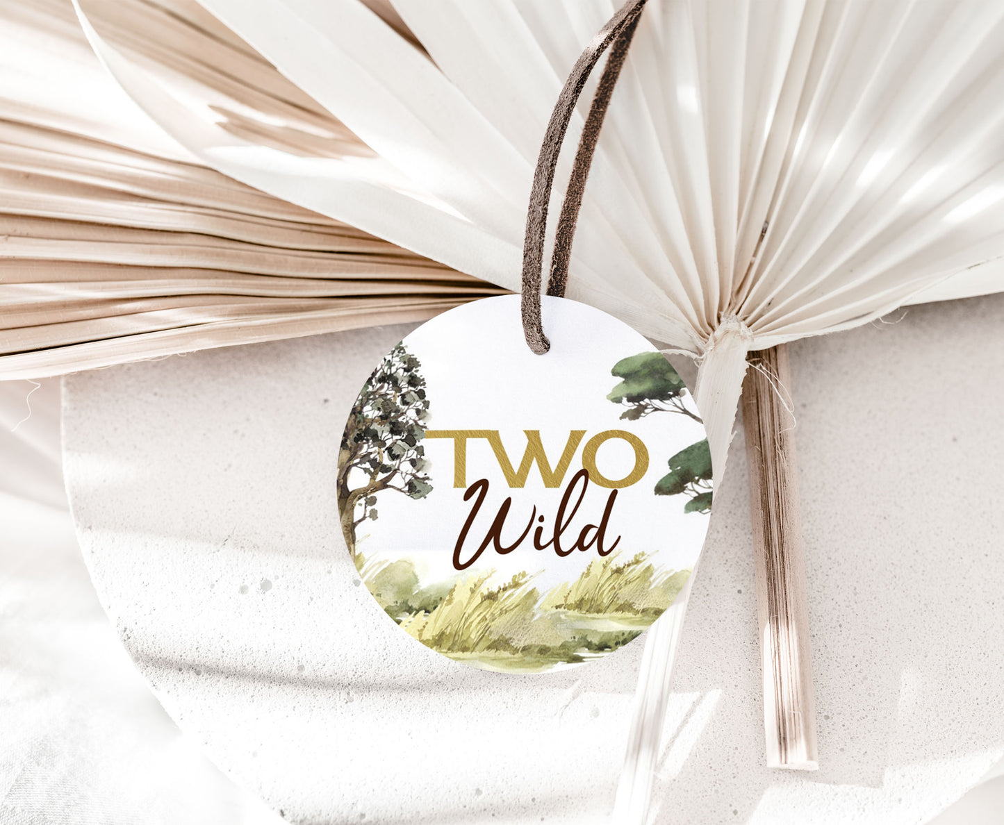 Two wild Safari Cupcake Toppers | Safari 2nd Birthday Cupcake Picks - 35I