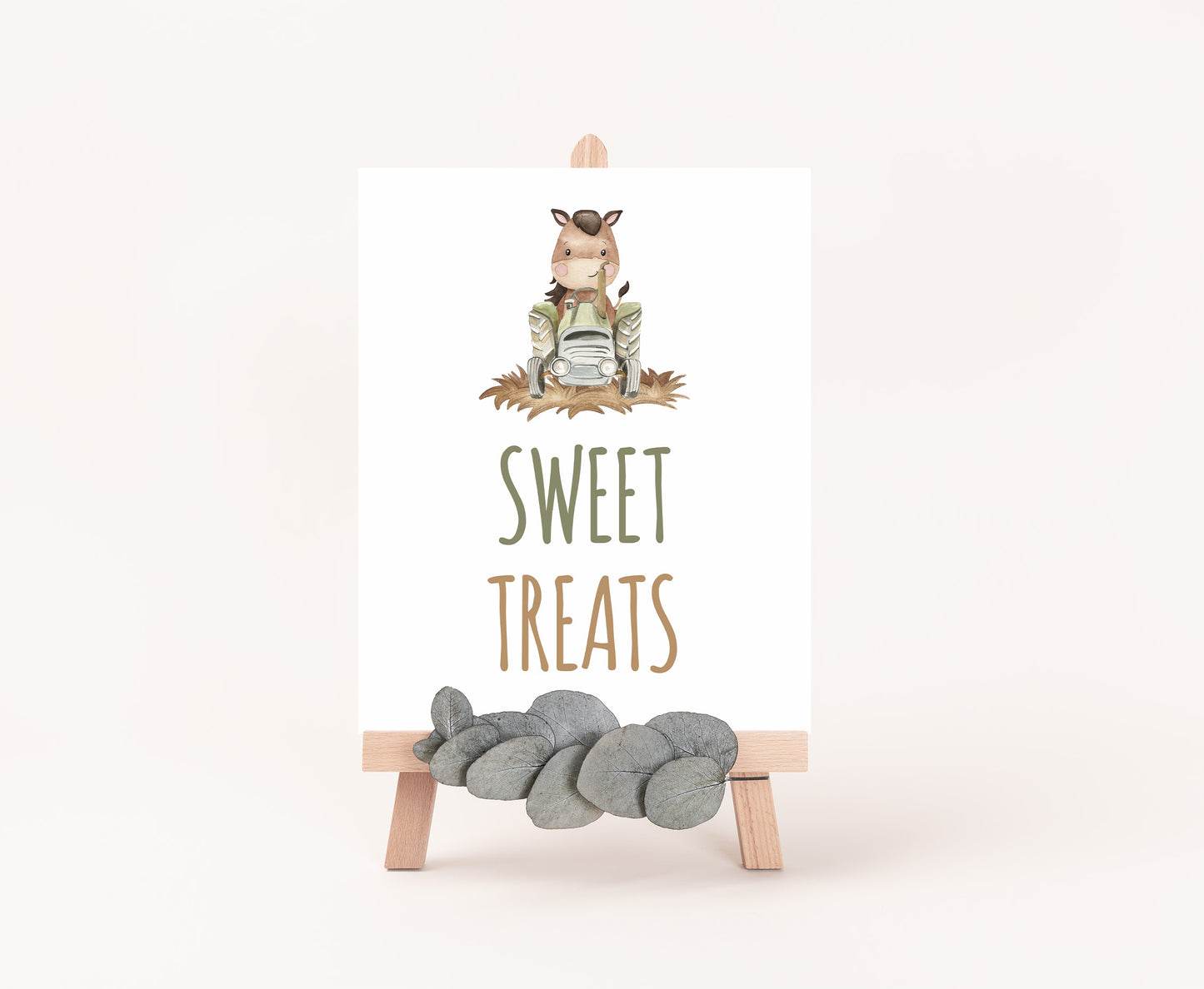 Sweet Treats Sign Printable | Farm Party Table Decoration - 11E