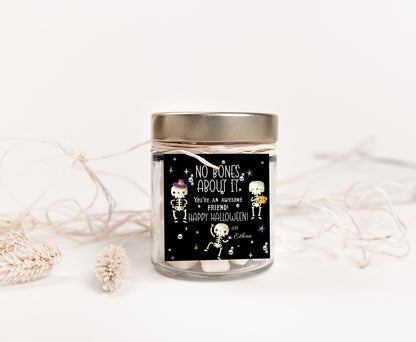 No Bones About it 2x2 Tags | Editable Halloween Gift Tags - 115