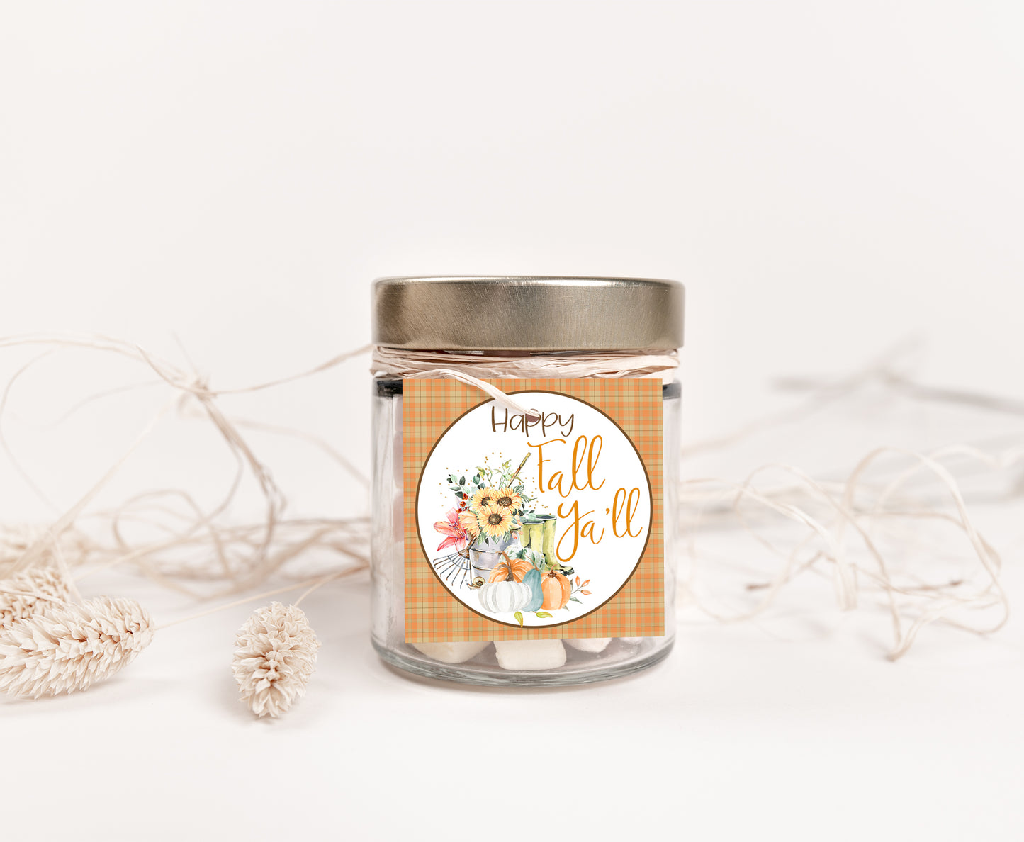 Happy Fall Yall Tags | Fall square Tags - 30