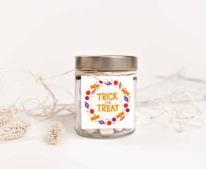 Trick or Treat Tags 2"x2" | Halloween Themed Party Decorations - 115