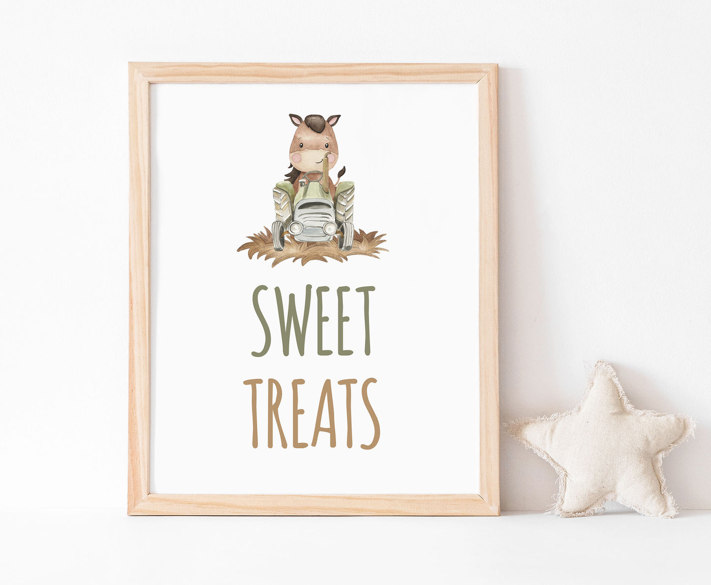 Sweet Treats Sign Printable | Farm Party Table Decoration - 11E