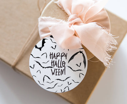 Happy Halloween Tags 2"x2" | Halloween Favors Tags - 115
