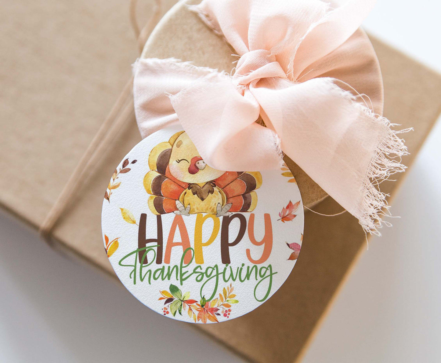 Happy Thanksgiving Tags 2"x2" | Fall Favor Tags - 118