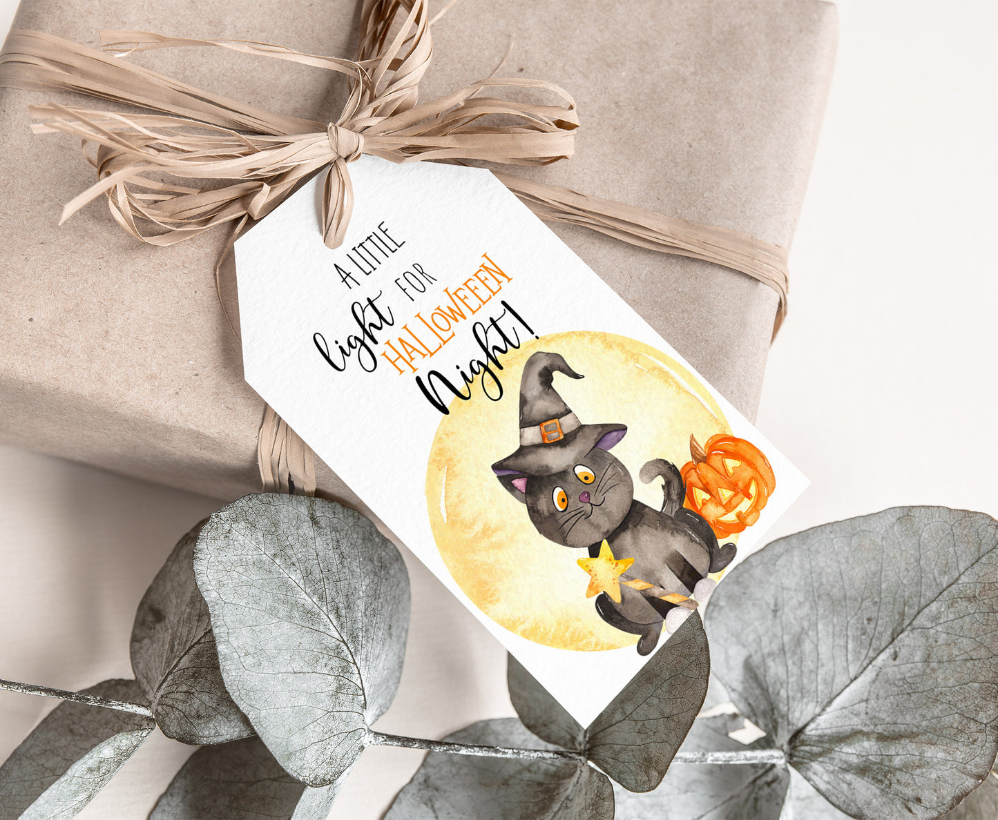A Little light for Halloween night Tags | Halloween Favor Tags - 115
