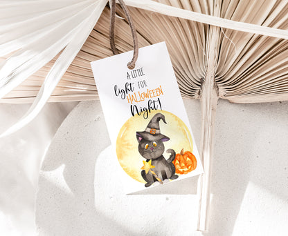 A Little light for Halloween night Tags | Halloween Favor Tags - 115