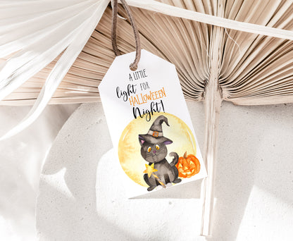 A Little light for Halloween night Tags | Halloween Favor Tags - 115