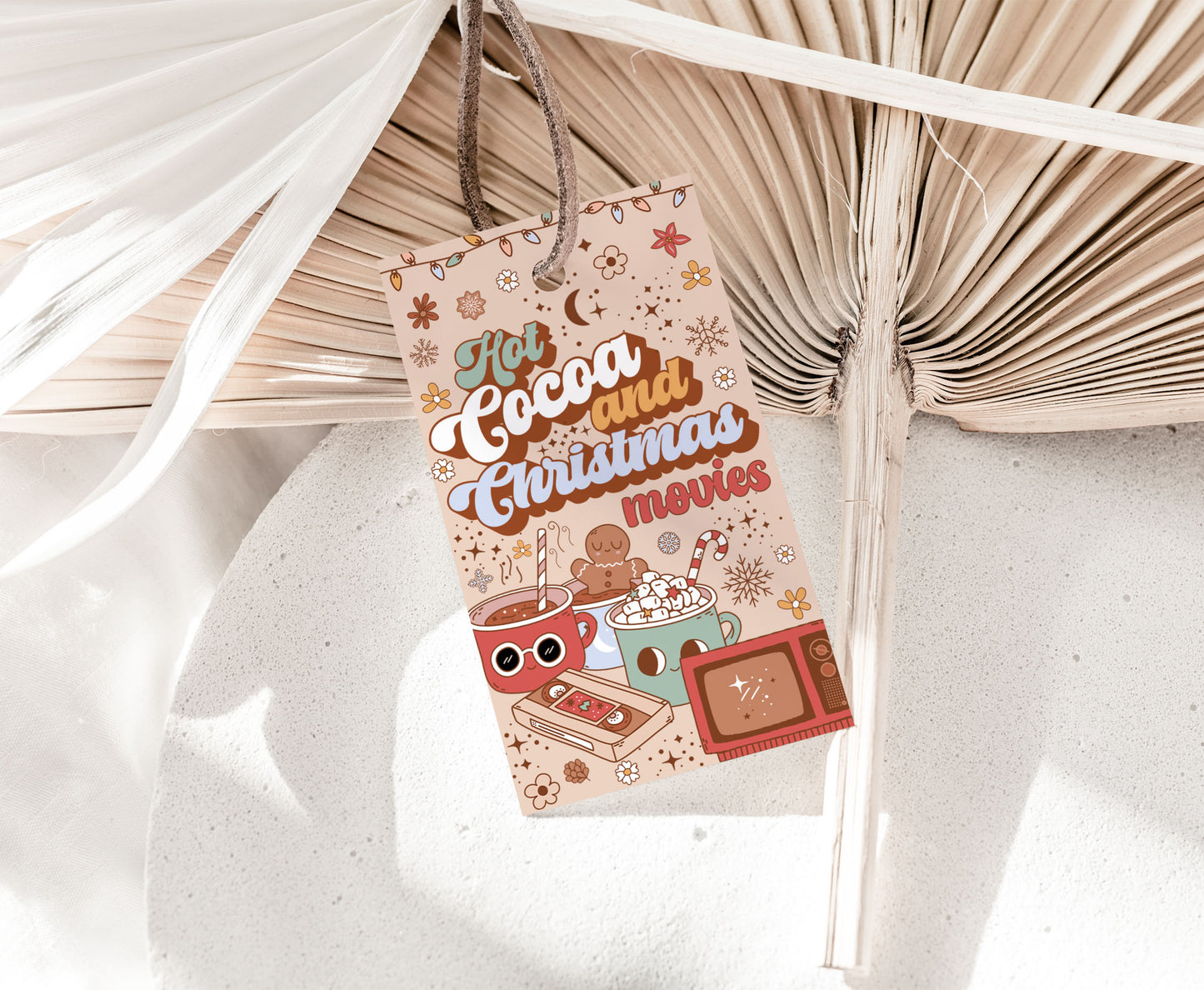 Hot cocoa and christmas movies Tags | Christmas Hot cocoa Favor Tags - 112