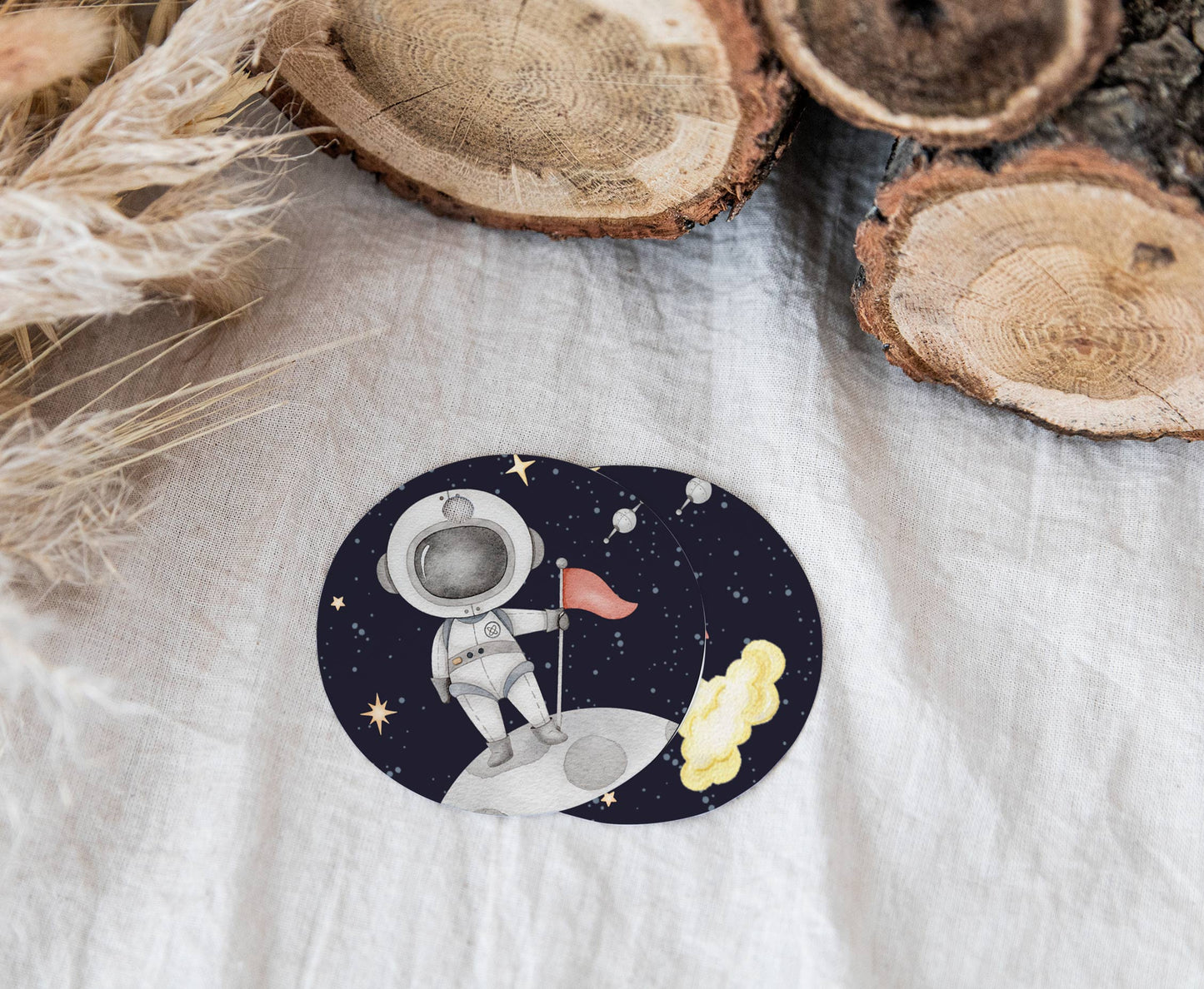 Space Cupcake Toppers | Astronaut Themed Birthday Cupcake Picks - 39C