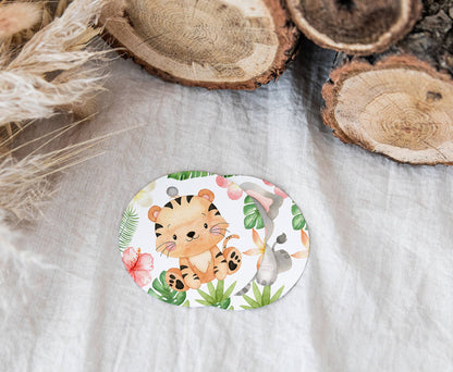Girl Safari Cupcake Toppers | Jungle Themed Party Decorations - 35E