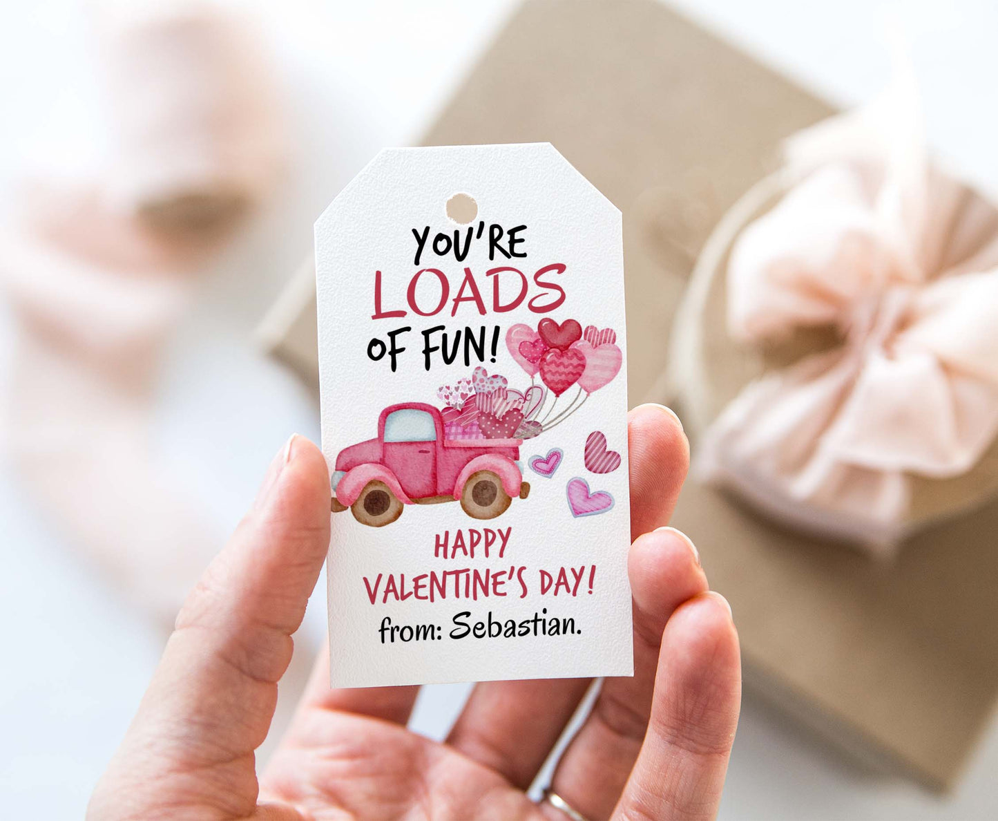 EditableYou're Loads of fun Tags | Happy Valentine's Gift Tags - 119