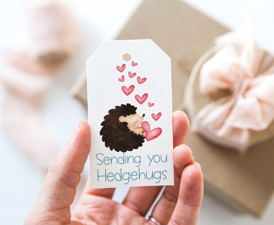 Sending you HedgehugsTags | Valentine's day Favor Tags - 119