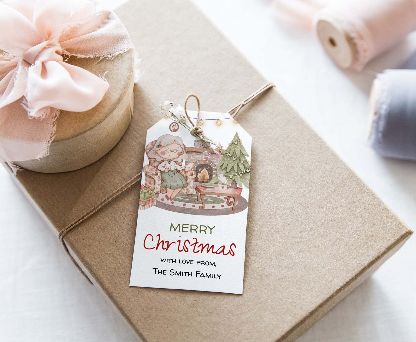 Editable Christmas Tags | Merry Christmas Gift Tag- 112
