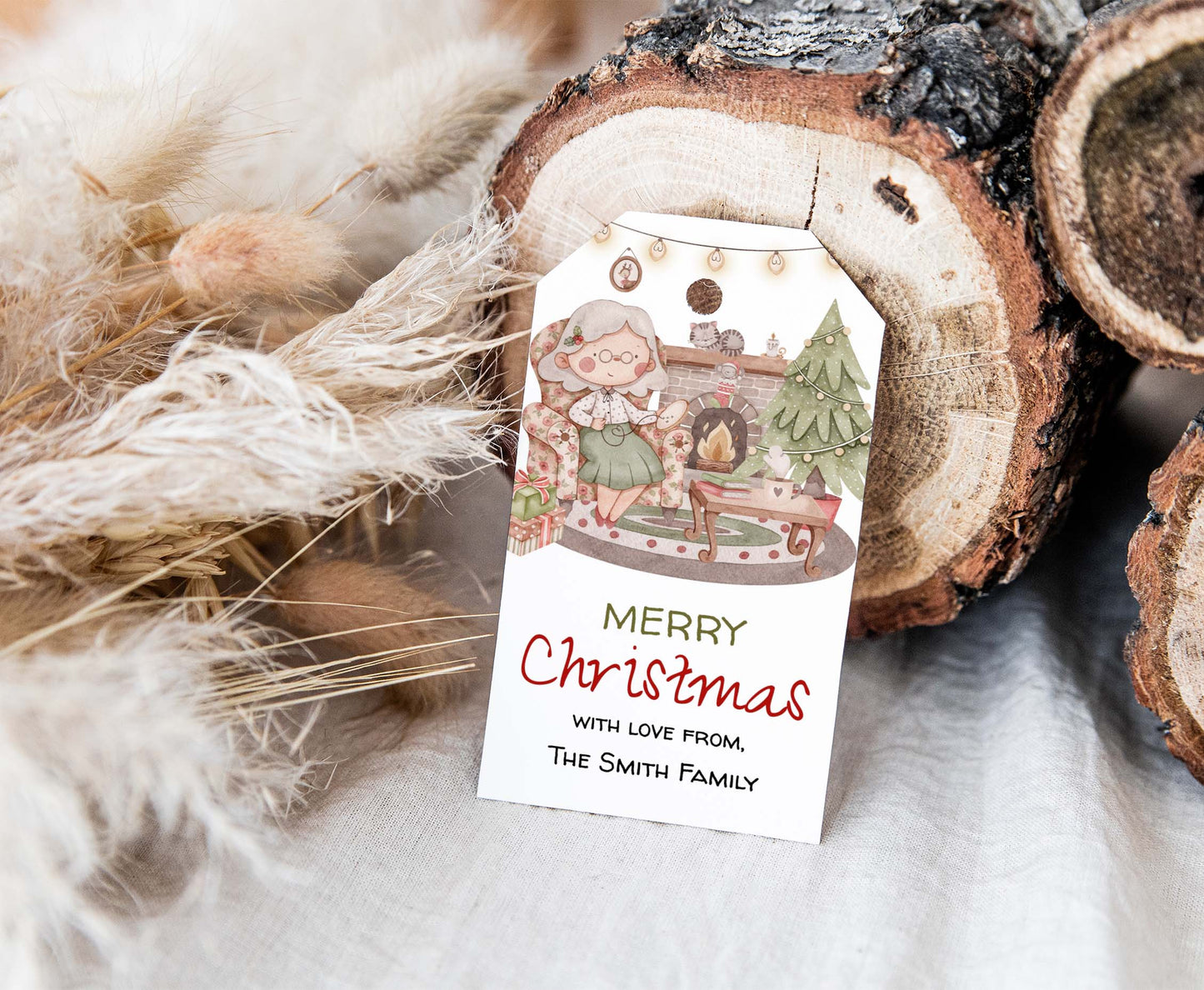 Editable Christmas Tags | Merry Christmas Gift Tag- 112