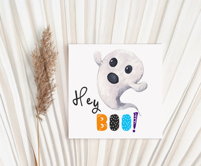 Hey Boo Tags 2"x2" | Halloween Favor Tags - 115