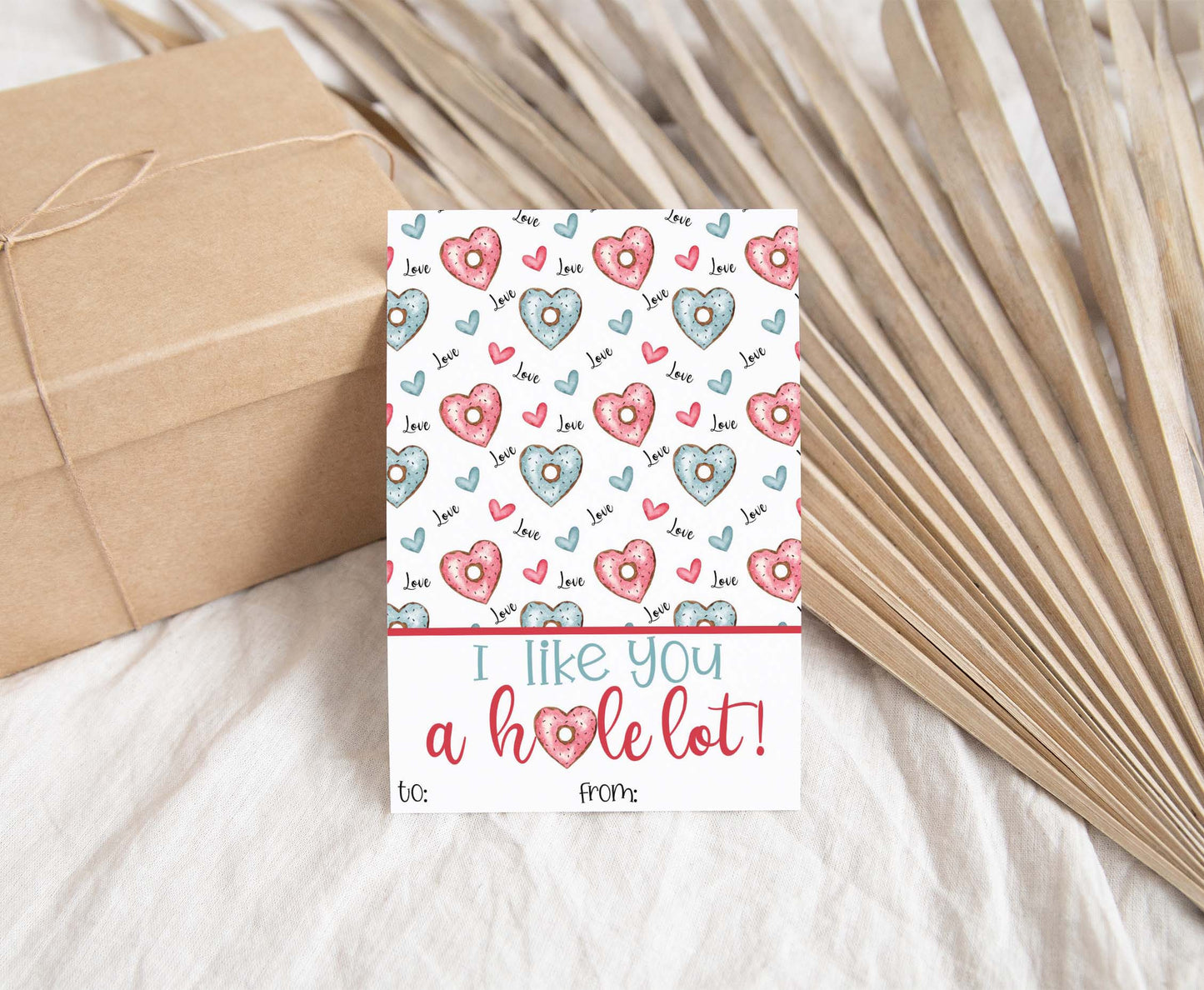 I like you hole lot Cookie Card | Valentines Printable Cards - 119