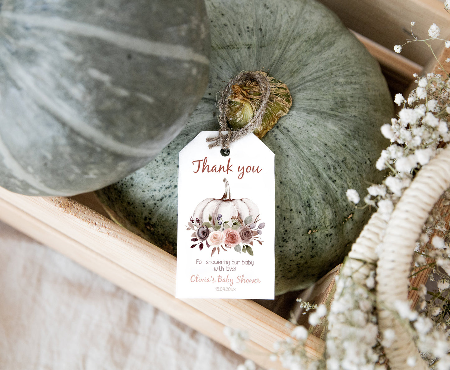 Pumpkin Baby Shower Bundle | A Little Pumpkin is in the way Baby Shower Decorations - 30I