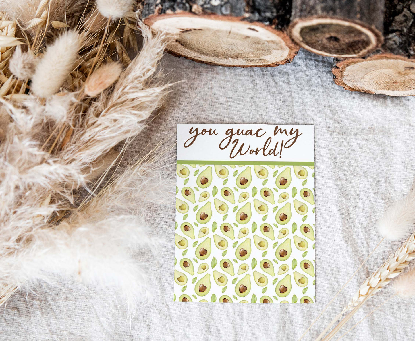 You Guac my World Cookie Card | Valentines Printable Cards - 119